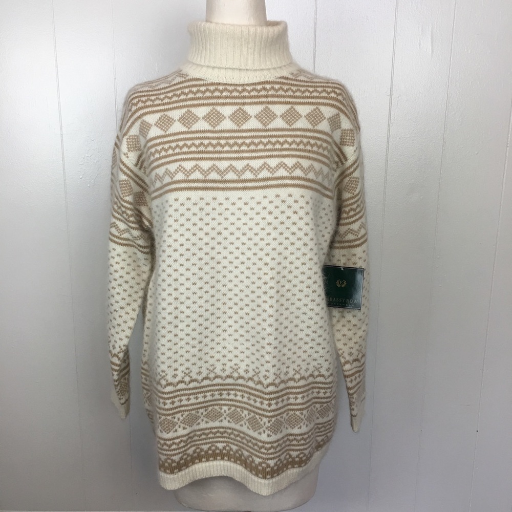 NWT Embassy Row Lambs Wool/Rabbit Hair Sweater S